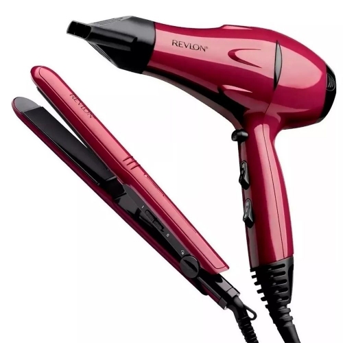 Combo Planchita + Secador Rvdr5230rla2av1 Rojo
