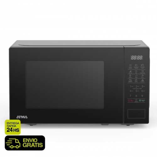 Microondas Atma 94MATDB20UBN 20Lts 700W Digital Negro
