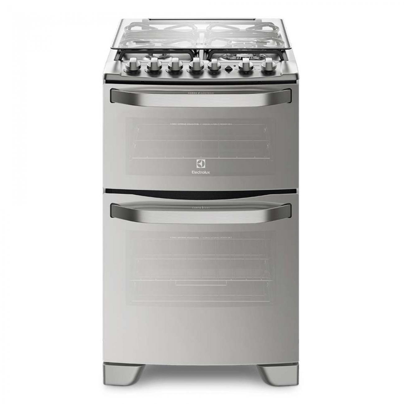 Imagen Cocina Electrolux 56dxq 4 Hornallas Acero Inoxidable