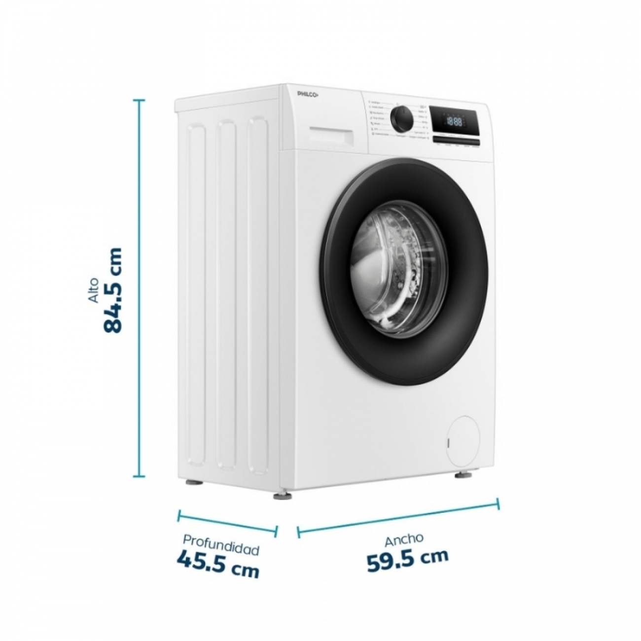 Imagen Lavarropas Automatico Inverter Philco PHLF64BN 6Kg 1200RPM