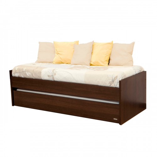 Divan Cama Platinum 9570 Con Cama Inferior  Tabaco