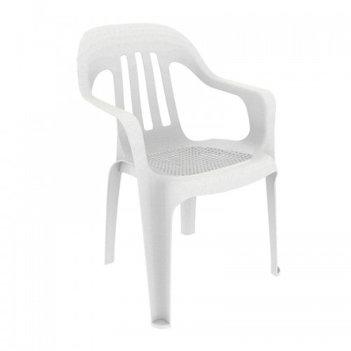 Silla Plástico Apilable Garden Life Pasadena F8600 Blanca