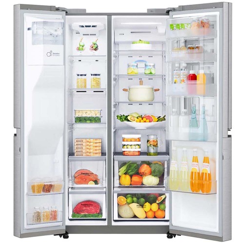Imagen miniatura Heladera Side By Side Inverter Lg Ls74sxsx 690l Digital Inox