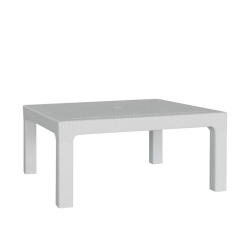 Mesa Ratona Plástica Quality Nepal Cuadrada 90x44 Blanca