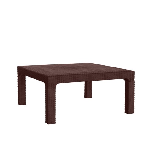 Mesa Ratona Plástica Quality Nepal Cuadrada 90x44 Chocolate