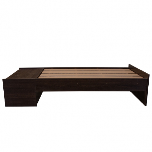 Imagen miniatura Cama 1 Plaza Platinum 952 0&period;90m Con Espacio De Guardado Tabaco