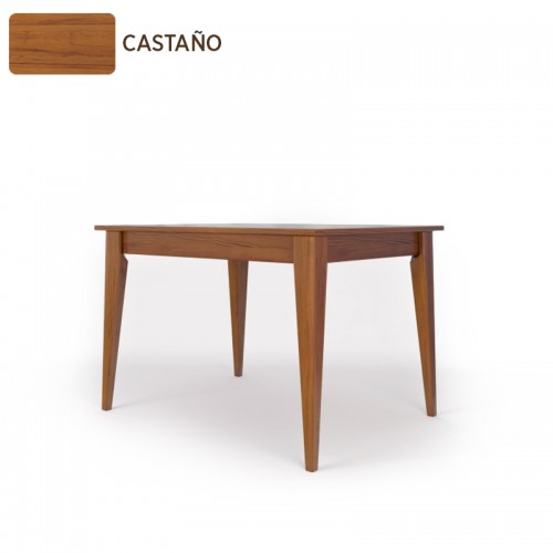 Mesa Comedor Inmacol 147 Escandinava 120x90 Madera Maciza Castaño