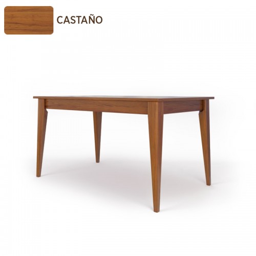 Mesa Comedor Inmacol 148 Escandinava 150x90 Madera Maciza Castaño