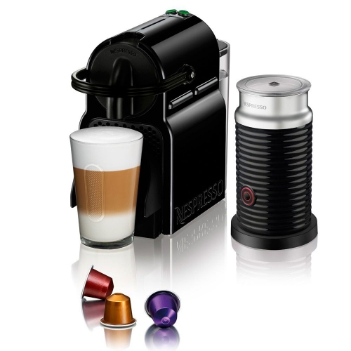 Cafetera A Cápsula Nespresso Inissia Black + Aeroccino 3