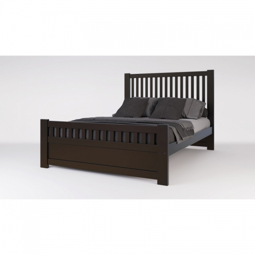 Cama 2 Plazas Inmacol 106 Madera Maciza Wengue