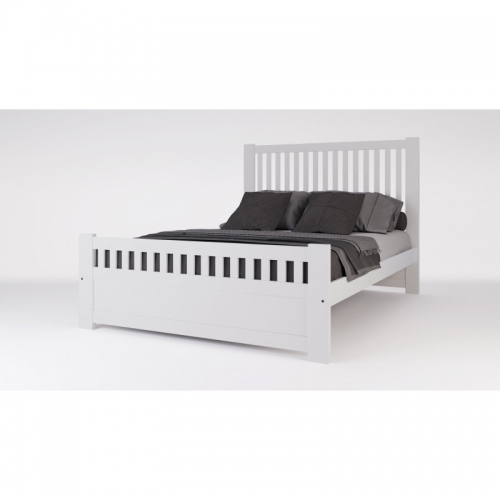 Cama 2 Plazas Inmacol 106 Madera Maciza Blanco