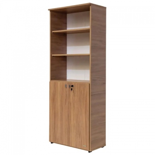 Imagen miniatura Biblioteca Platinum 530 2 Puertas Altas Con Cerradura Acacia