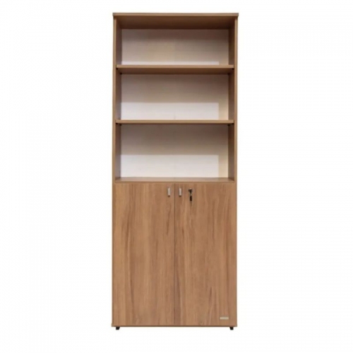 Biblioteca Platinum 530 2 Puertas Altas Con Cerradura Acacia