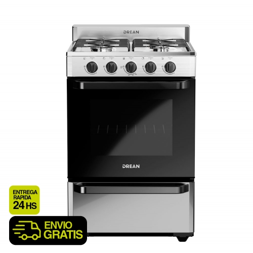 Cocina A Gas Drean Cd5602ai0 4 Hornallas Multigas Acero Inox