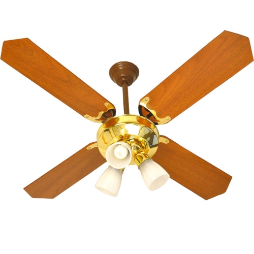 Ventilador De Techo Con Luz Severbon Vta420d Madera 85w