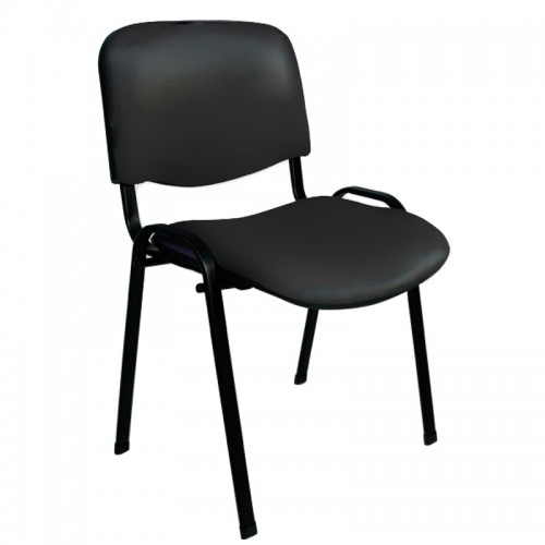 Silla Operativa Apilable Dakot 700 Negra Cuerina