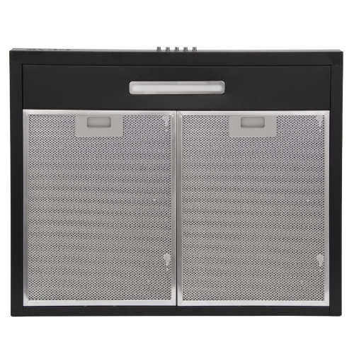 Imagen miniatura Purificador Kanji Airextpuri120b Inox Luz Led 3 Vel. Negro