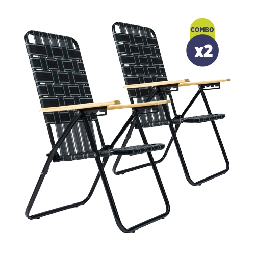 Combo X2 Reposeras Descansar 20002 Caño 7/8