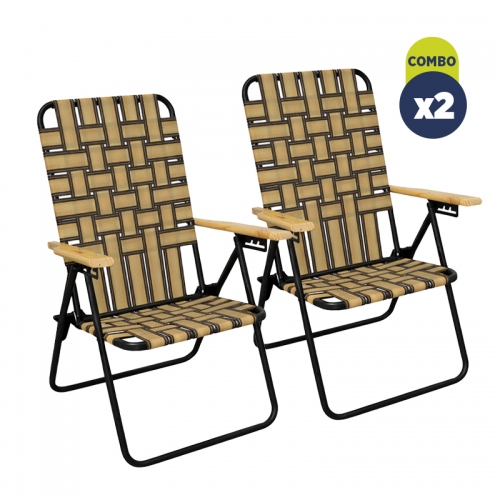 Combo X2 Reposeras Descansar 20002 Caño 7/8