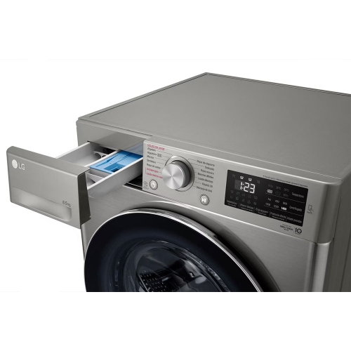 Imagen miniatura Lavarropas Lg Wm85vvc5s6p 8.5kg 1400 Rpm Inverter Silver