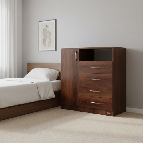 Comoda Chifonier Platinum 912-2 1 Puerta Roble Antiguo