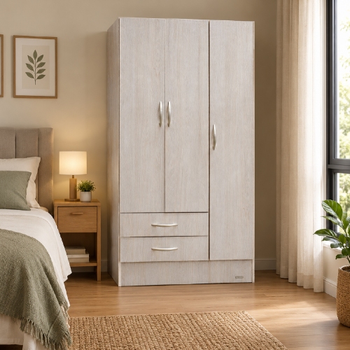 Placard Ropero Platinum Modelo 913 92cm Gris Andino