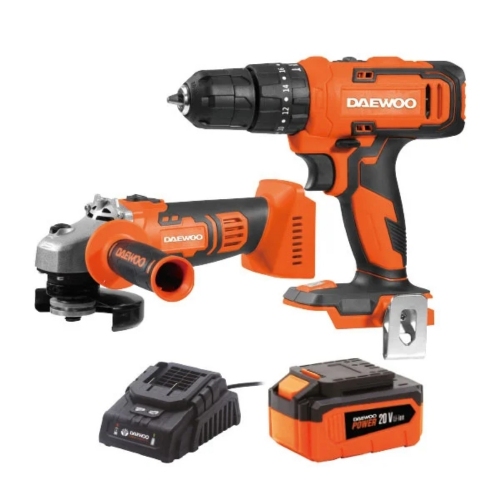 Amoladora Angular&plus;Taladro a Batería Daewoo Bateria Cargador