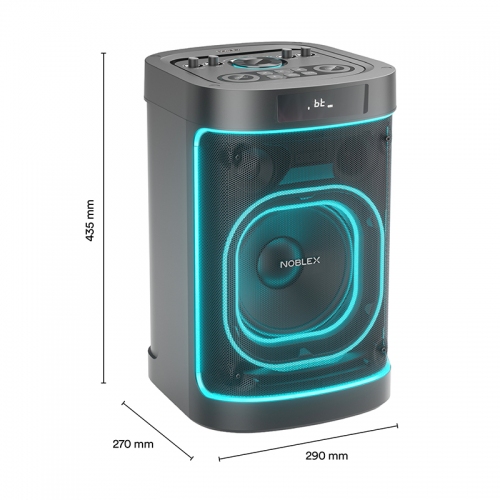 Imagen miniatura Torre de Sonido Noblex 94SQ108G1 3100W BT Luces Karaoke