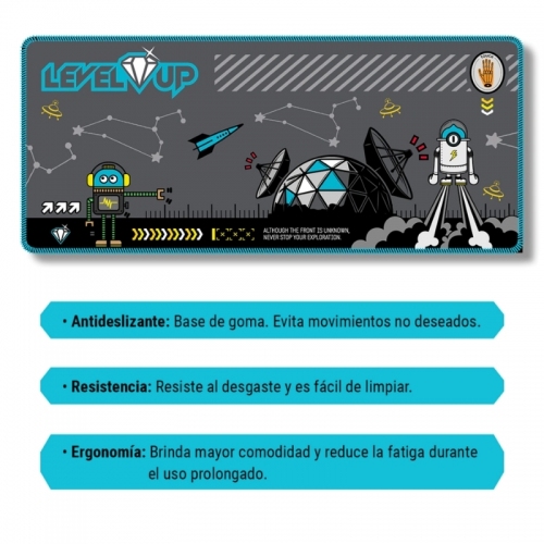 Imagen Combo Teclado Mouse Auricula Mousepad Perseo Full Level Up