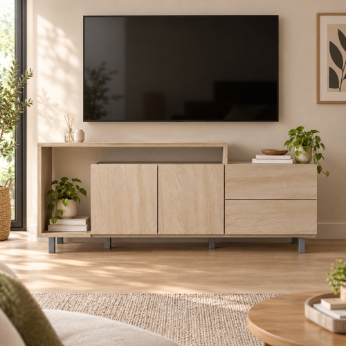 Rack De TV Platinum 2605-7 2 Puertas Savanna
