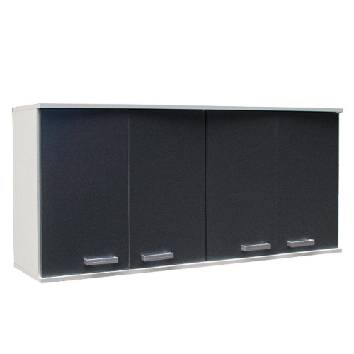 Alacena Platinum 3043 4 Puertas Blanco/Gris Grafito