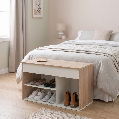 Zapatero Platinum 923-F Pie De Cama Blanco&sol;Savanna