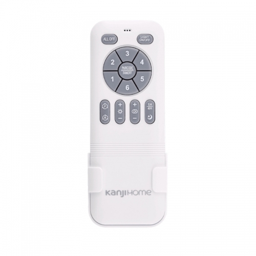 Imagen miniatura Ventilador Retractil Techo Luz Kanji CFMB001SL 65W Silver