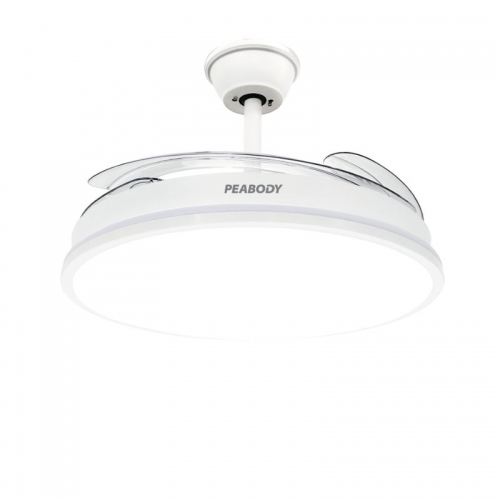 Imagen Ventilador Techo Retractil Con Luz Peabody VTRDC411B 65W