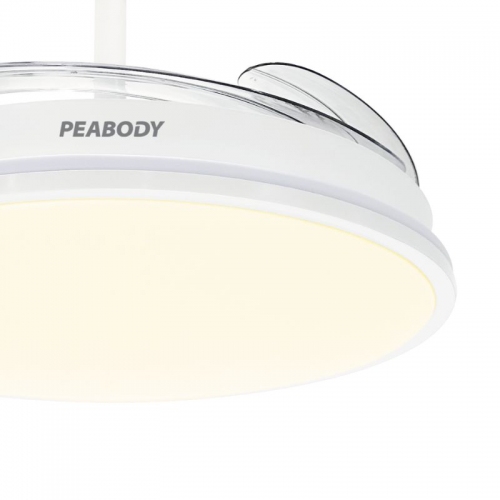 Imagen miniatura Ventilador Techo Retractil Con Luz Peabody VTRDC411B 65W