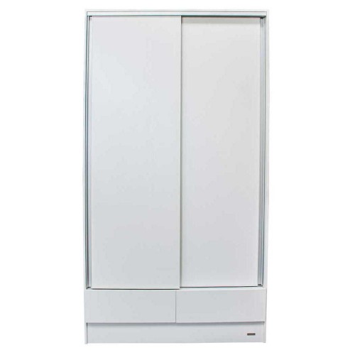 Imagen miniatura Placard Ropero Platinum 634 1,2 Mts 2 Puertas Corredizas Blanco Veta
