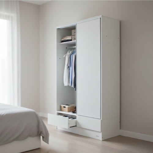 Placard Ropero Platinum 634 1&comma;2 Mts 2 Puertas Corredizas Blanco 