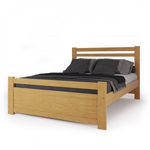 Cama 2 Plazas Inmacol 206 Pacífico Madera Maciza Miel