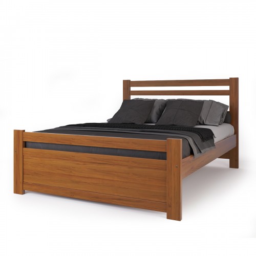 Cama 2 Plazas Inmacol 206 Pacífico Madera Maciza Castaño