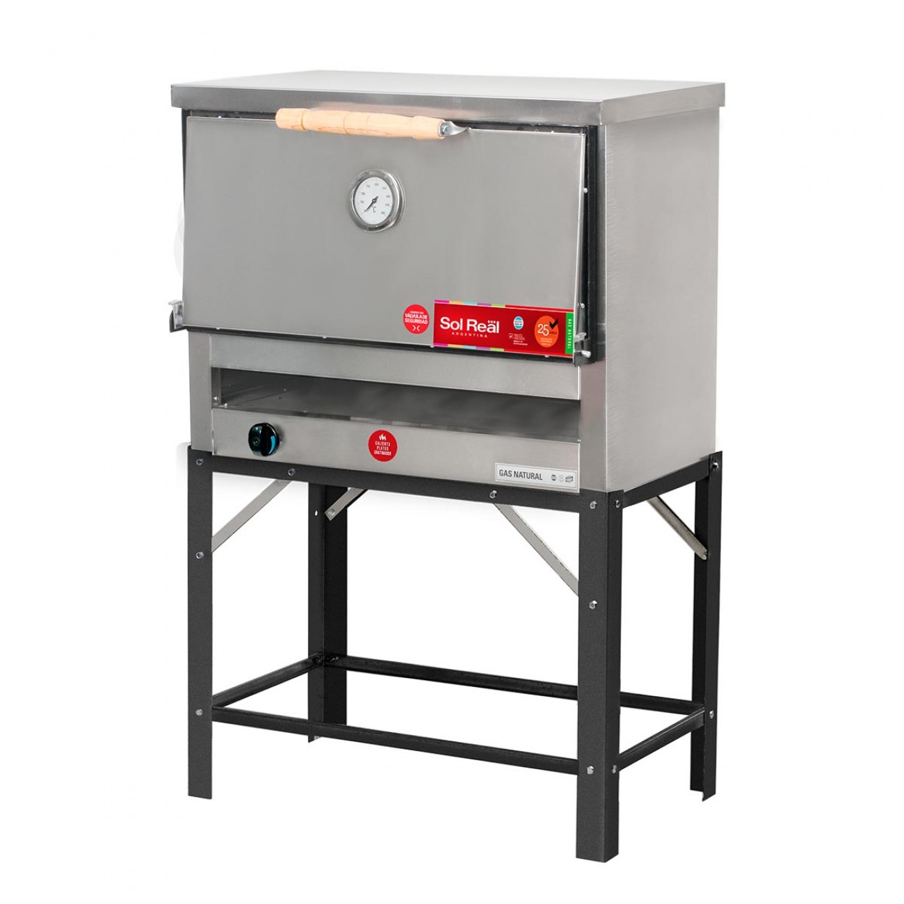 Imagen Horno Pizzero Sol Real 067 6 Pizzas Gas Envasado