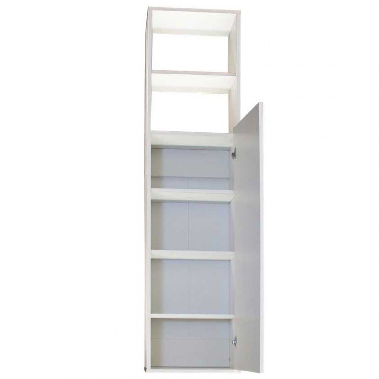 Imagen Modulo Colgante Platinum 9019 1 Puerta 4 Estantes 153 Cm Blanco