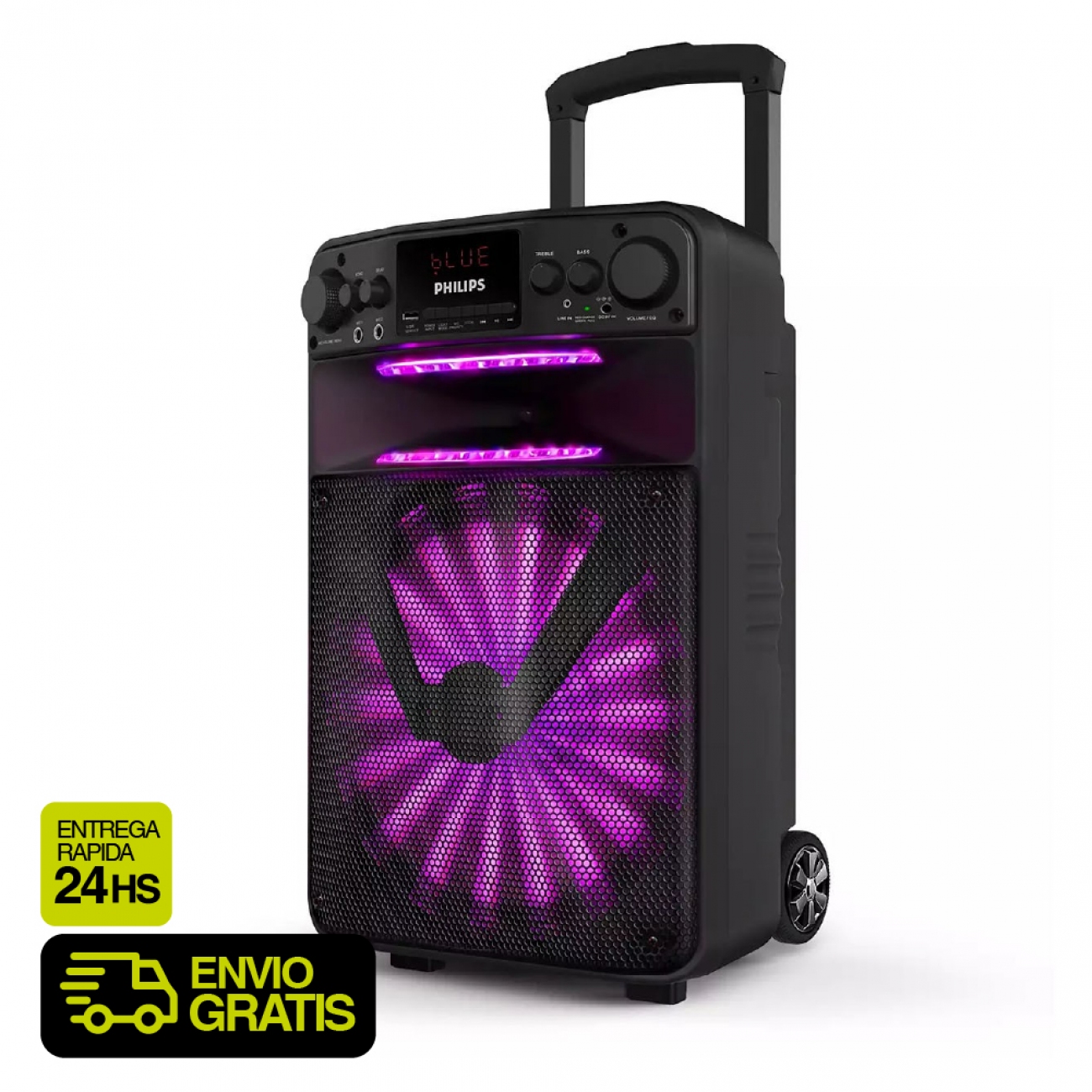 Imagen Parlante Port&aacute;til Philips Tax2706&sol;77 40w Rms Bluetooth Karaoke
