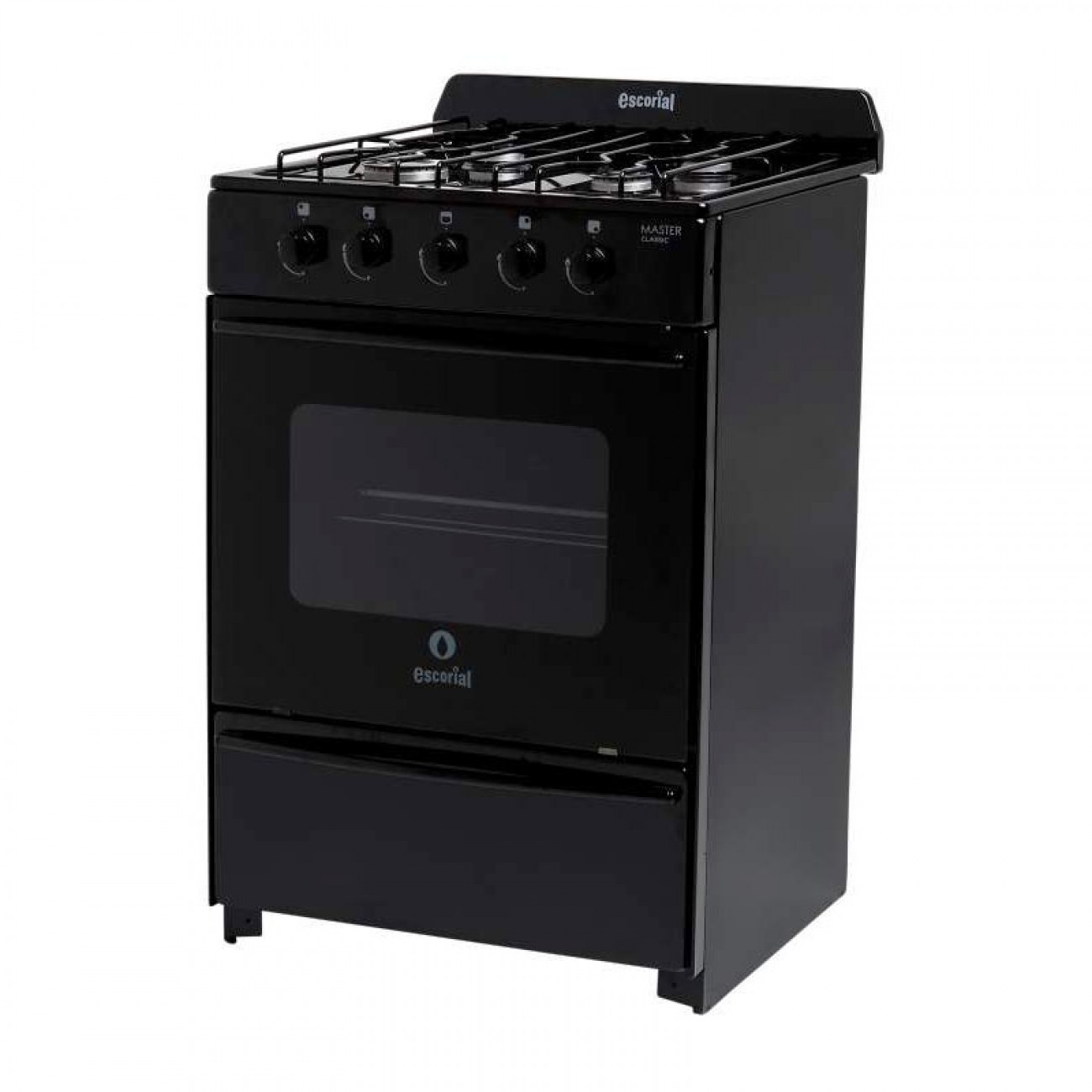 Imagen Cocina Escorial Master Classic 4h 56 Cm Negra Gas Natural