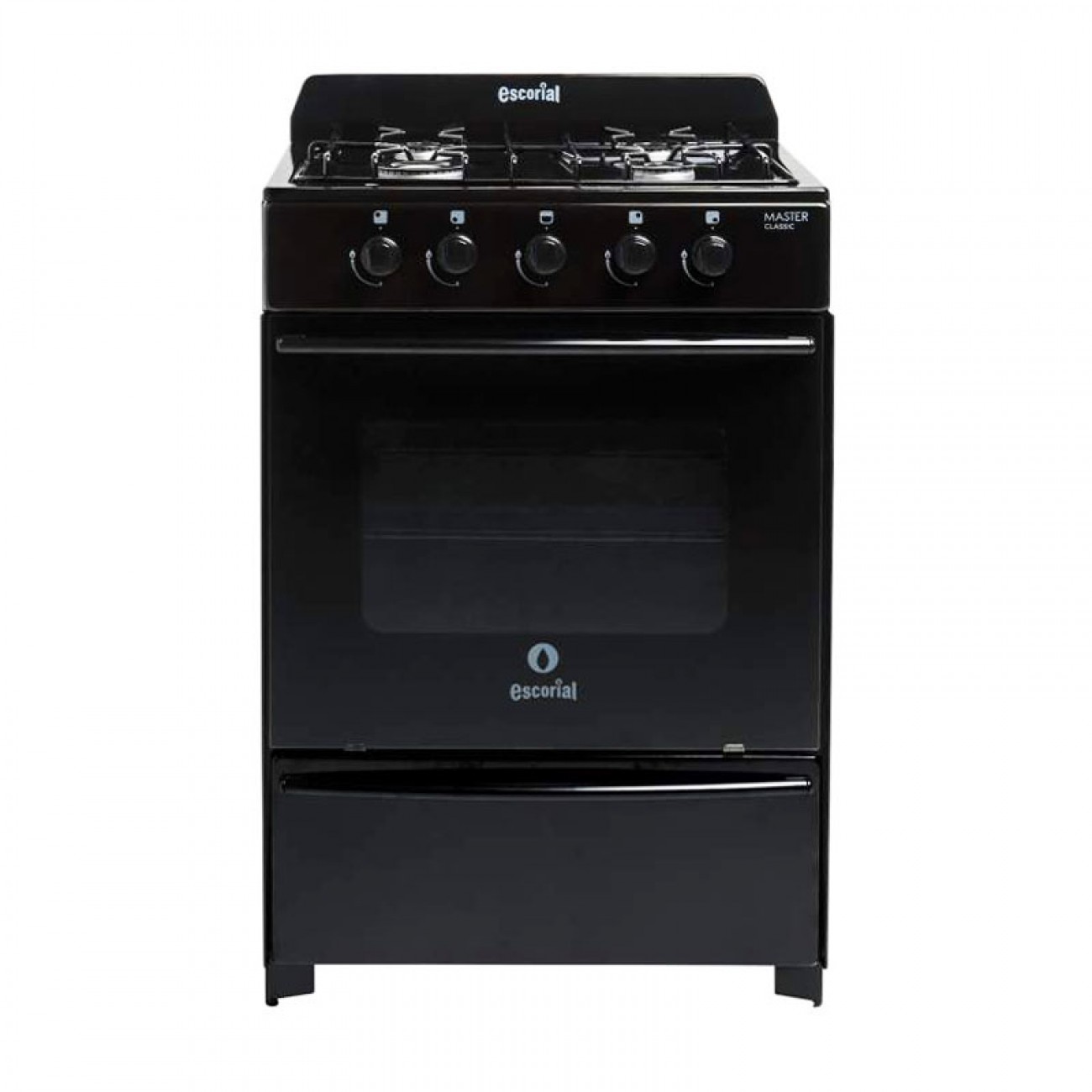 Imagen Cocina Escorial Master Classic 4h 56 Cm Negra Gas Envasado