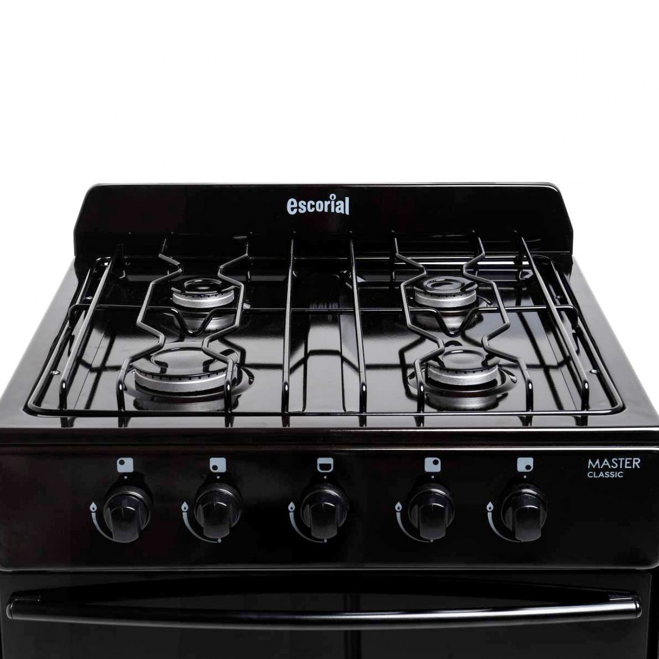 Imagen Cocina Escorial Master Classic 4h 56 Cm Negra Gas Envasado