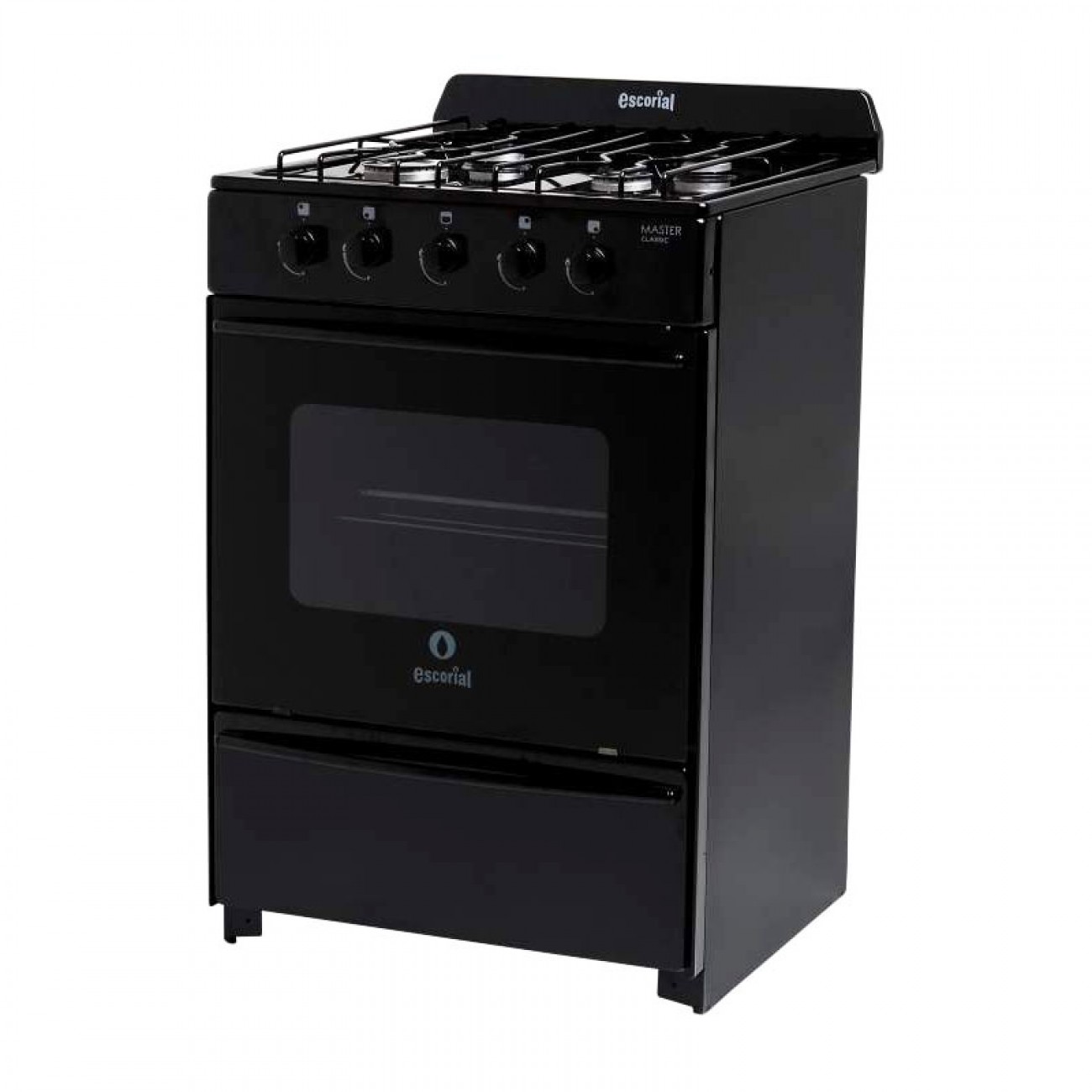 Imagen Cocina Escorial Master Classic 4h 56 Cm Negra Gas Envasado