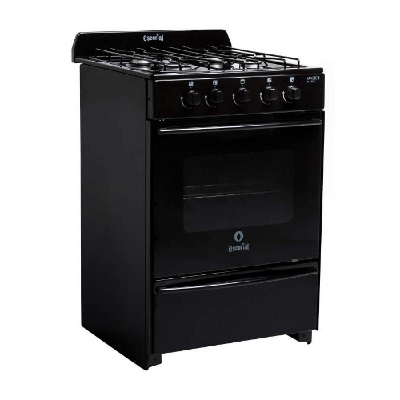 Imagen Cocina Escorial Master Classic 4h 56 Cm Negra Gas Envasado