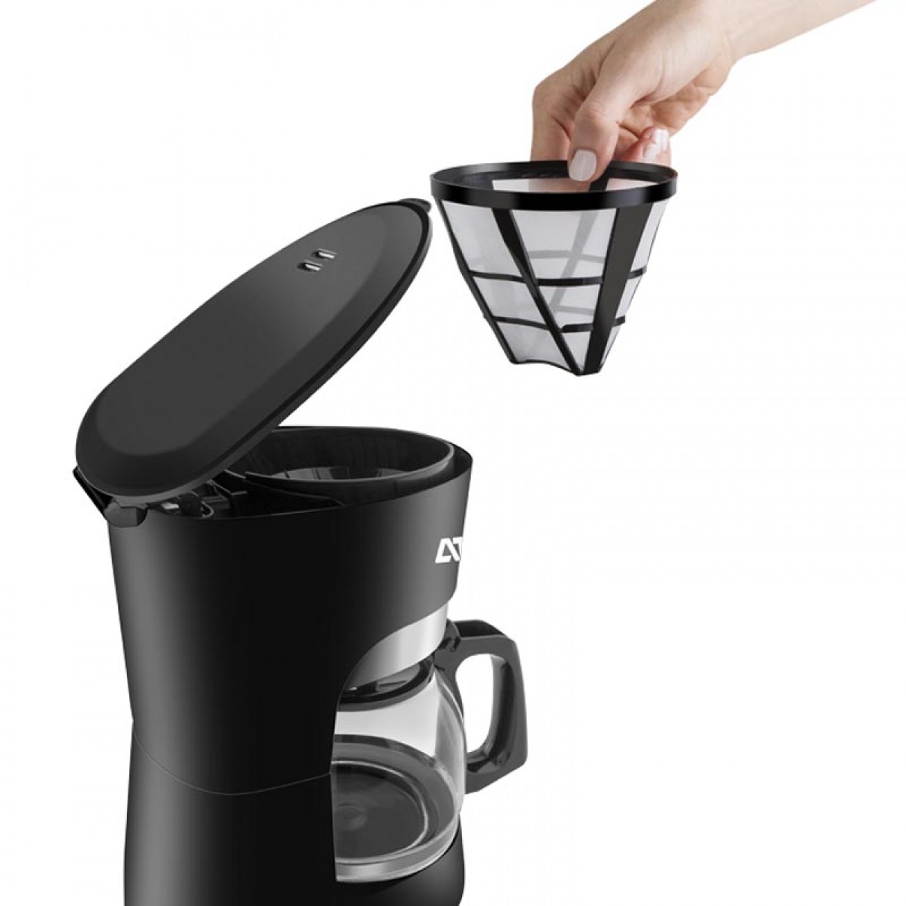 Imagen Cafetera De Filtro Atma Ca8143p 1.5 L Apagado Auto