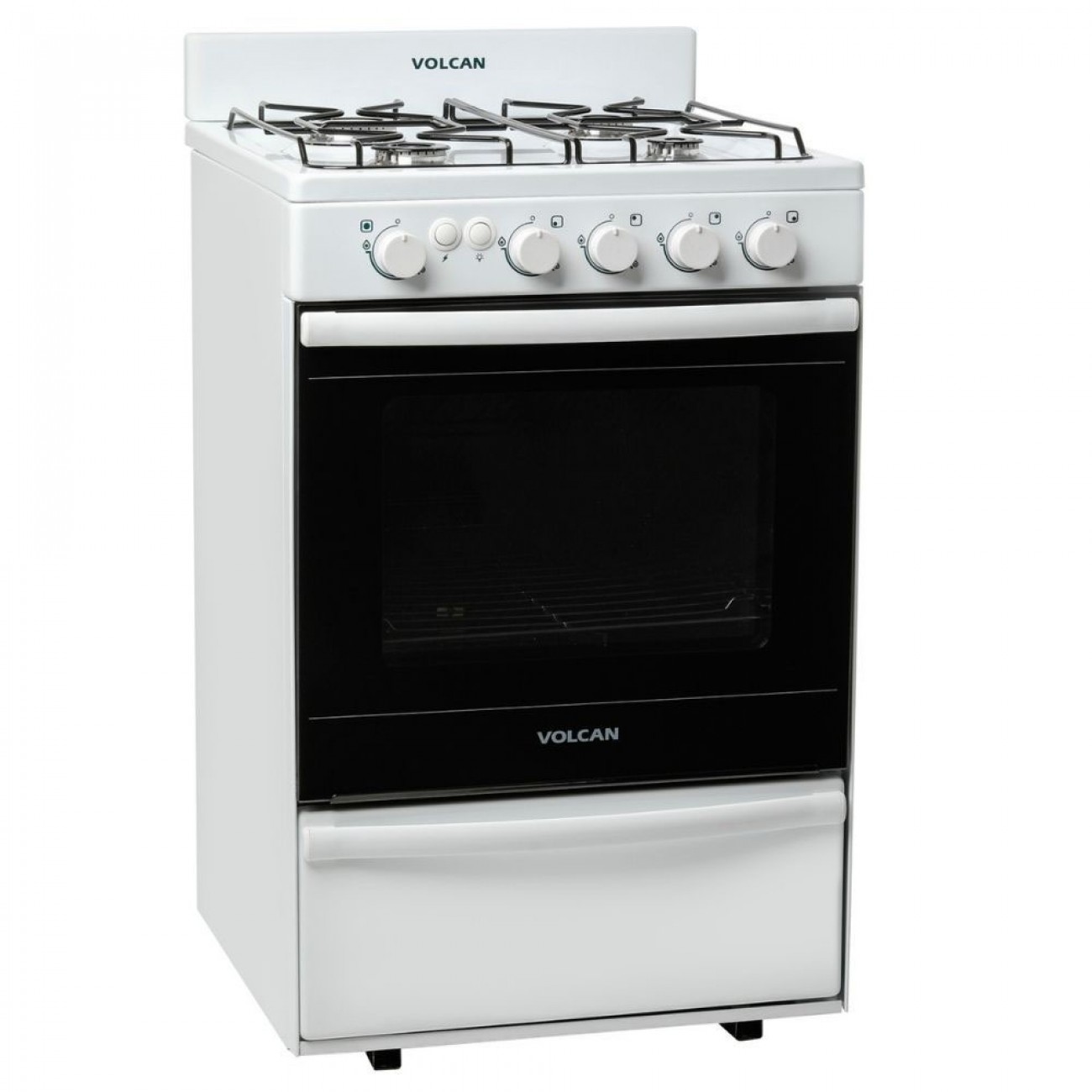 Imagen Cocina Multigas Volcan 87643v 4h 55cm Luz Encendido Blanca