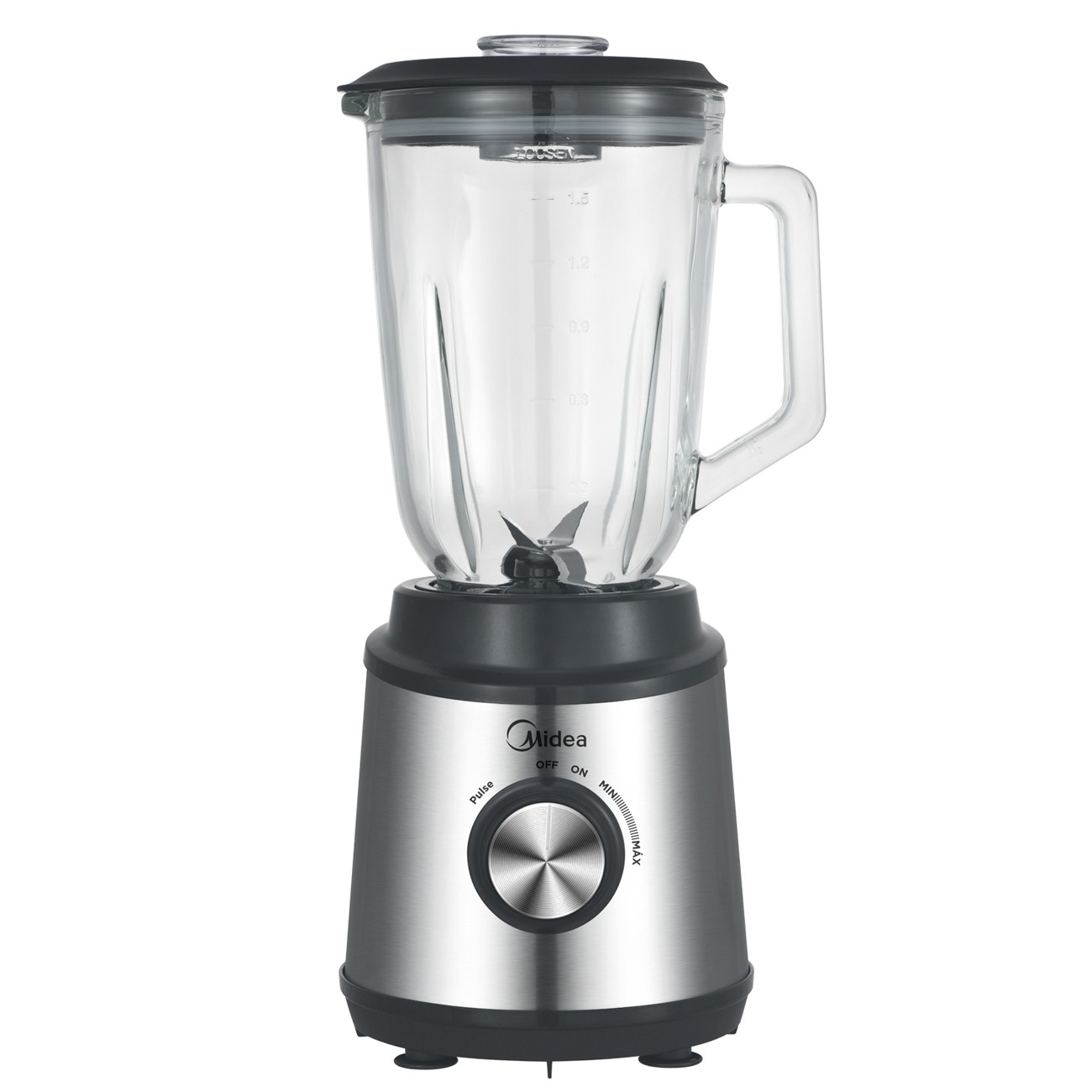 Imagen Licuadora Midea Tb-m115xar1 800w 1&comma;5 Lts Pica Hielo Inox